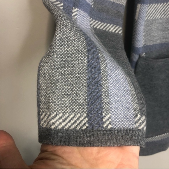 Parkhurst Open Front Plaid Cardigan, size S - Picture 4 of 10